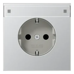 Tomada SCHUKO® 16 A 250 V alumínio Safety Plus LS JUNG AL1521KINA