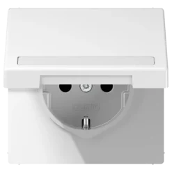Tomada SCHUKO® 16 A 250 V com Campo de Inscrição Branco LS1520BFNAKLWW JUNG LS1520BFNAKLWW