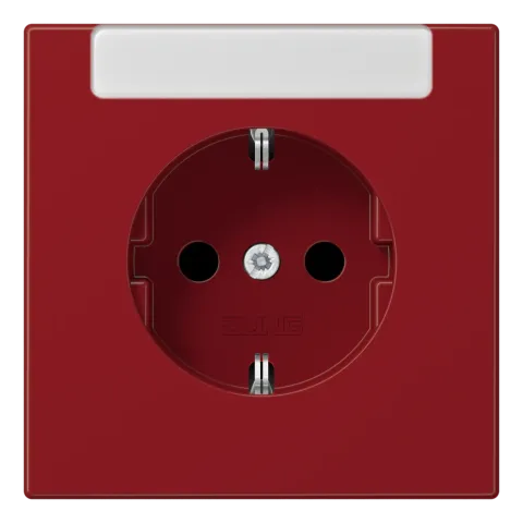 Tomada SCHUKO® 16 A 250 V com Campo de Inscrição Vermelho LS1520INART JUNG LS1520INART