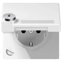 Tomada SCHUKO® 16 A 250 V com Tampa Basculante e Fechadura de Segurança LS1520NAKLSLWW JUNG LS1520NAKLSLWW