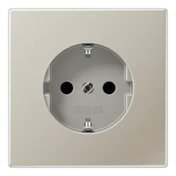 Tomada SCHUKO® 16 A 250 V Safety Plus Série LS aço ES1520KI JUNG ES1520KI