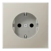 Tomada SCHUKO® com bornes de parafuso aço LS JUNG ES1521KI