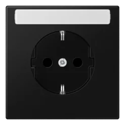 Tomada SCHUKO® com Campo de Inscrição Preto Mate LS1520KINASWM JUNG LS1520KINASWM