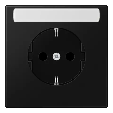 Tomada SCHUKO® com Campo de Inscrição Preto Mate LS1520KINASWM JUNG LS1520KINASWM