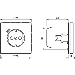 Tomada SCHUKO® com Carregador USB Tipo C Preto Mate LS1520-18CSWM JUNG LS1520-18CSWM