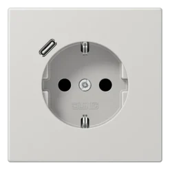 Tomada SCHUKO® com Carregador USB Tipo C Cinzento Claro LS1520-18CLG JUNG LS1520-18CLG
