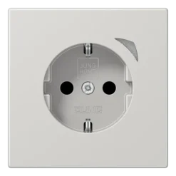 Tomada SCHUKO® com Indicação de Funcionamento e Safety Plus LS JUNG BTLS1521SELG
