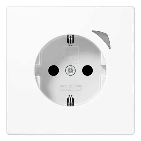 Tomada SCHUKO® com Indicação de Funcionamento e Safety Plus LS JUNG BTLS1521SELG