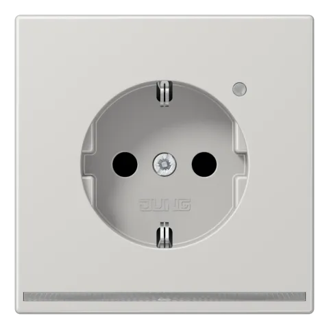 Tomada SCHUKO® com Luz de Orientação LED Cinzento Claro LS JUNG LS1520-OLGLNW