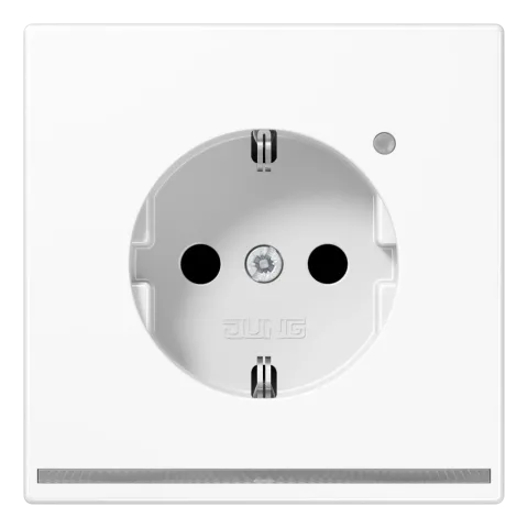 Tomada SCHUKO® com Luz de Orientação LED Cinzento Claro LS JUNG LS1520-OLGLNW