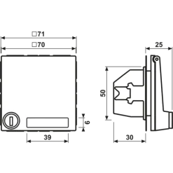 Tomada SCHUKO® com Tampa Basculante e Fechadura de Segurança LS JUNG LS1520NAKLSLLG