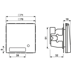 Tomada SCHUKO® com Tampa Basculante e Indicação de Funcionamento LS JUNG LS1520NAKLKOSW
