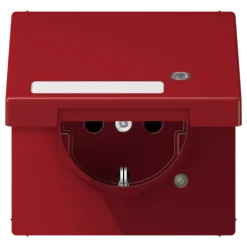 Tomada SCHUKO® com Tampa Basculante Vermelha LS1520NAKLKORT JUNG LS1520NAKLKORT