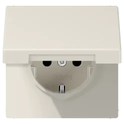 Tomada SCHUKO® com Tampa Basculante Marfim LS1521KIKL JUNG LS1521KIKL