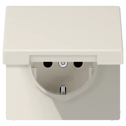 Tomada SCHUKO® com Tampa Basculante Marfim LS1521KIKL JUNG LS1521KIKL