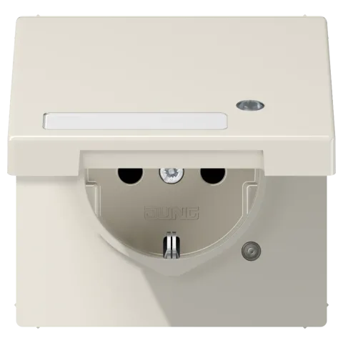 Tomada SCHUKO® com Tampa Basculante e Indicação de Funcionamento LS JUNG LS1520NAKLKO