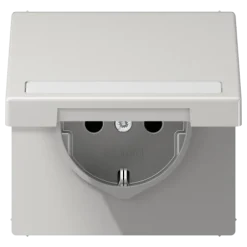 Tomada SCHUKO® com Tampa Basculante Cinzento Claro LS1520BFNAKLLG JUNG LS1520BFNAKLLG
