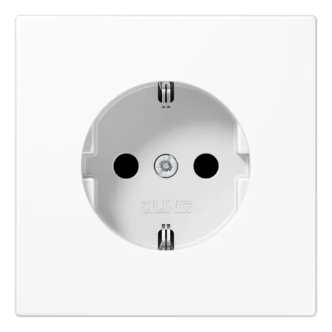 Tomada SCHUKO® Safety Plus Termoplástico branco LS JUNG LS1520BFKIWW