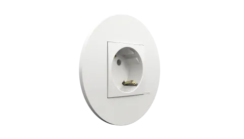 Tomada Siza Vieira - branco mate - Kit Completo