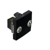 Tomada TV-Rádio, 2 módulos, passagem, preto mate-45564 - Quadro 45 - Efapel