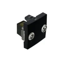 Tomada TV-Rádio, 2 módulos, passagem, preto mate-45564 - Quadro 45 - Efapel