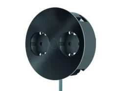 Tomada Twist 2 X Schuko em Preto - BACHMANN