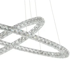 TONERIA Candeeiro de Teto LED com Cristais e Aço Inoxidável EGLO 93946