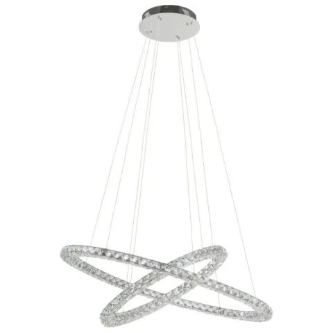 TONERIA Candeeiro de Teto LED com Cristais e Aço Inoxidável EGLO 93946